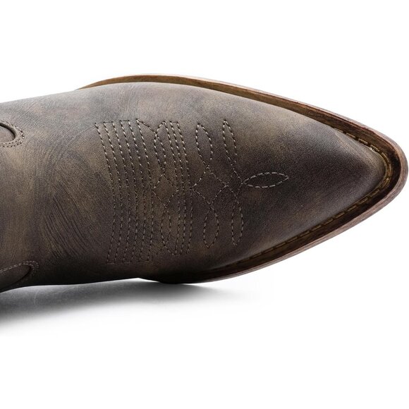 ⚡Women's Brown The Western Cowboy Cowgirl Embroidered Knee High Boots - Picture 2 of 8